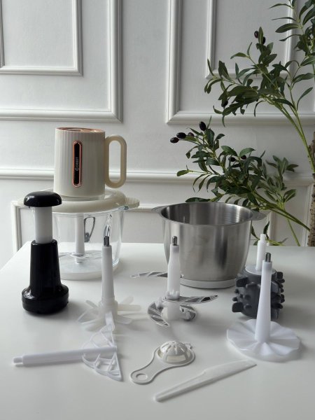 فرامه خضار / لحمه وعاء زجاج 2 لتر + 3 لتر 10 قطع 300 واط