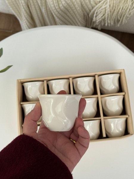 فناجين ساده بورسلان ملون