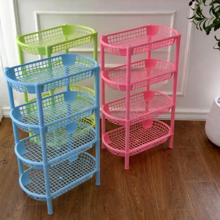 ستاند بلاستيك 4 طبقات متعددة الاستخدام (47*28*72cm)