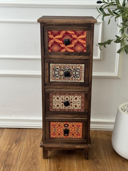 كومودين مغربي 4 جوارير(81*30)سم