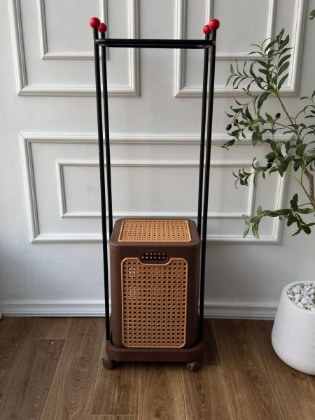 سلة غسيل + علاقه ملابس 39*35*135cm