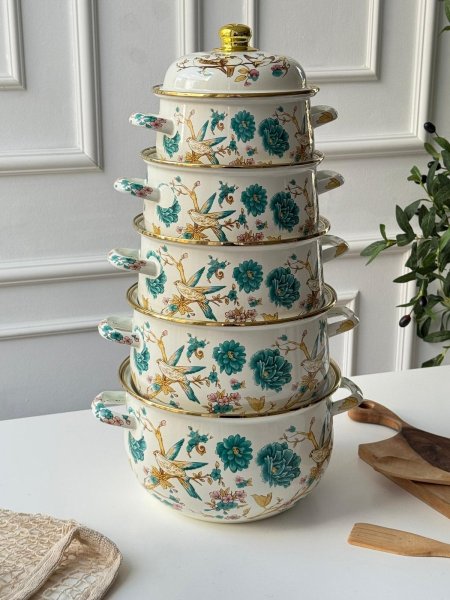 طقم طناجر توتيا مورد 5 قطع (18-26سم)