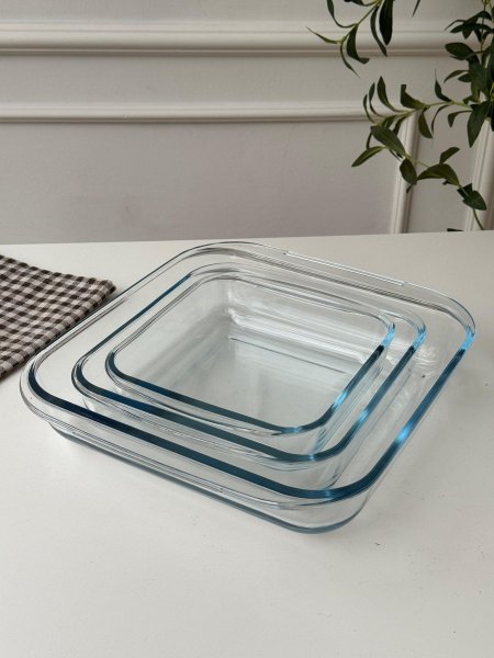 طقم بايركس مربع 3 قطع