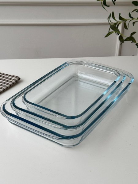 طقم بايركس مستطيل 3 قطع