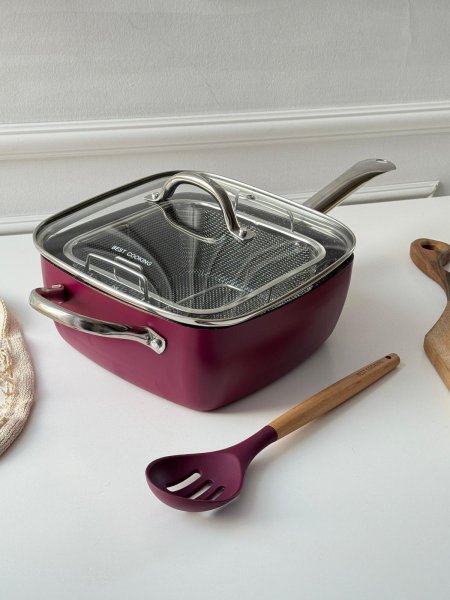 طنجره شبس + مصفاه + مغرفه بيست 24سم