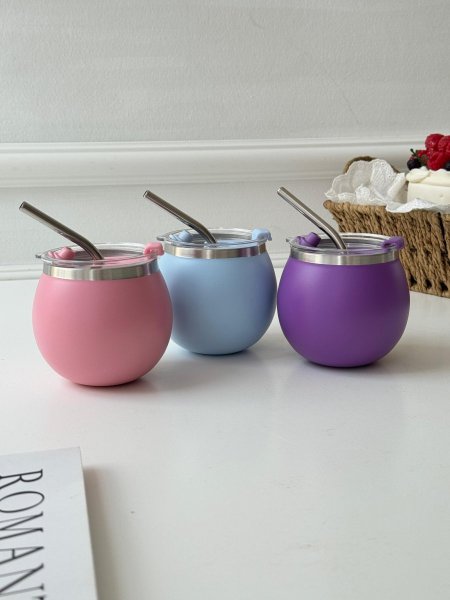 قرعه مته + مصاصه ستانلس ملون