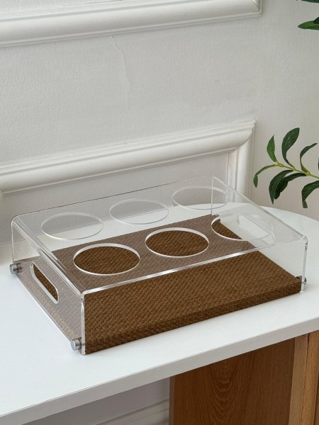 حماله فريش / 6 اكرلك ارضيه جلد (30*20سم)