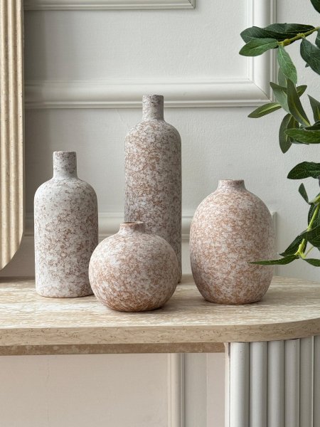 طقم فازات حجر 4 قطع (10*10+14*10+18*8+25*8سم)