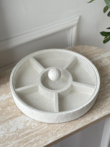 مضيفه حجر مدور 28 سم