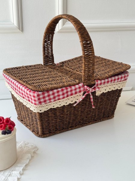 سله رحل قش مستطيل(37*26*39سم)