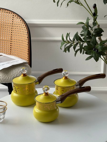 طقم غلايات ستانلس مذهب