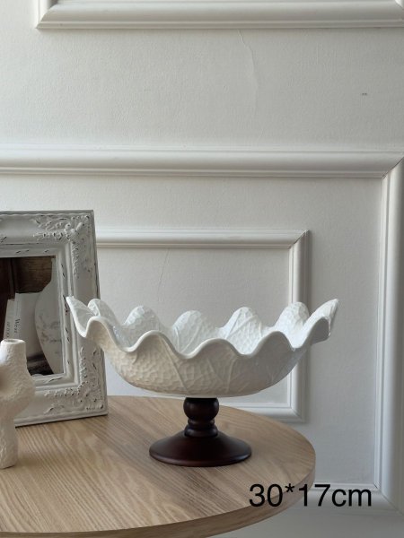 جاط فواكه بورسلان  قاعده خشب