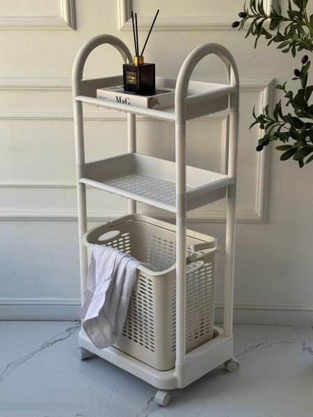 سله غسيل مع رفوف <br> <span class='text-color-warm'>سيتوفر قريباً</span>