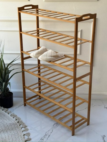 رفوف احذيه بامبو 6طبقات
