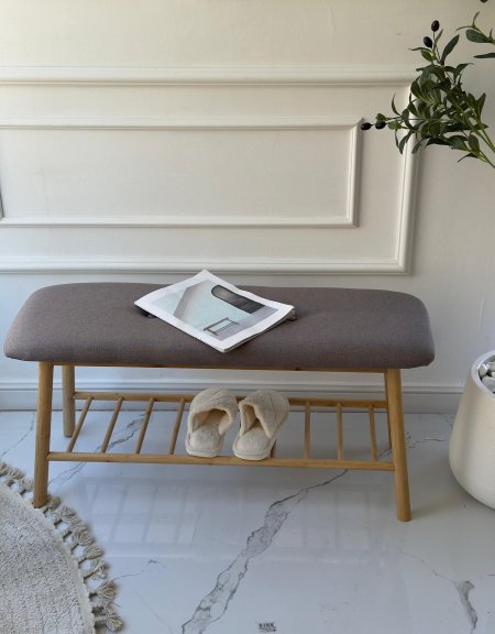 مقعد + رف احذيه